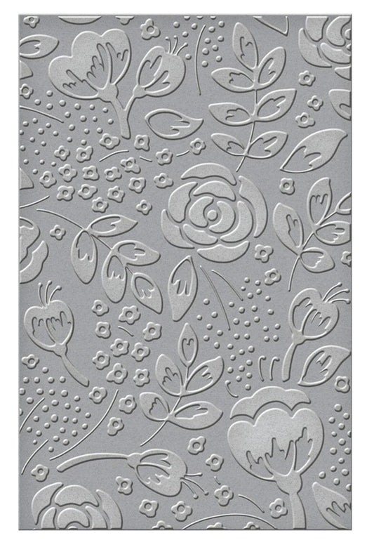 Spellbinders Bold Floral Embossing Folder Kelly Bangs