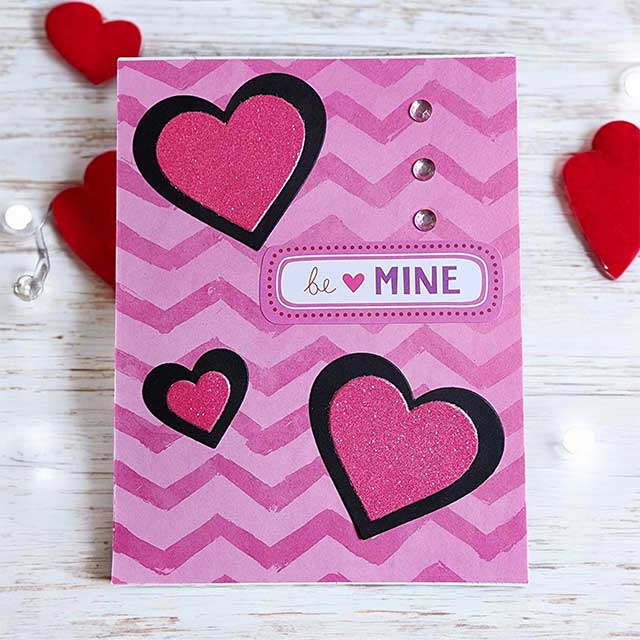 Be Mine Valentine Card Handmade