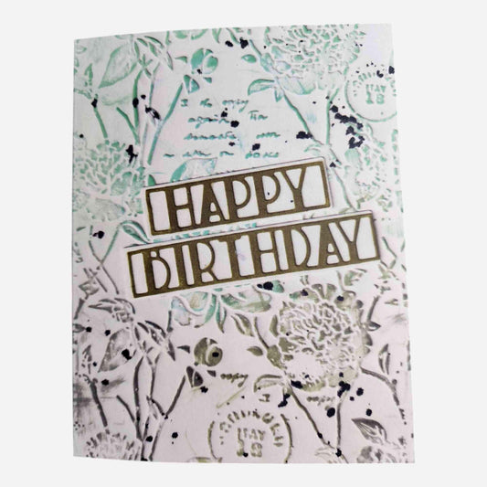 Mixed Media Birthday Card