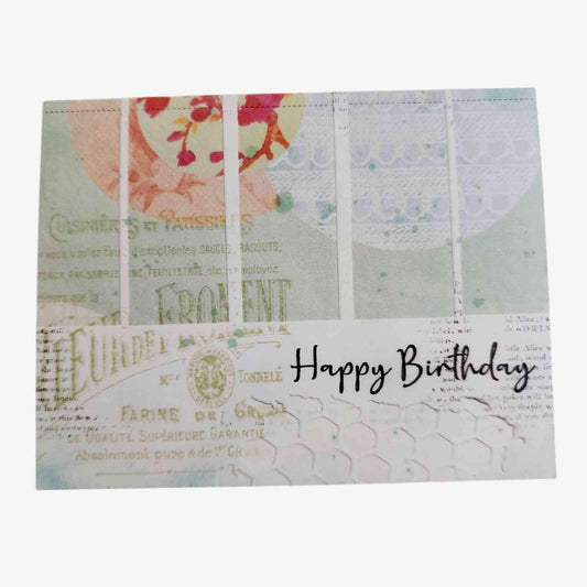 Mixed Media Vintage Inspired Birthday Card