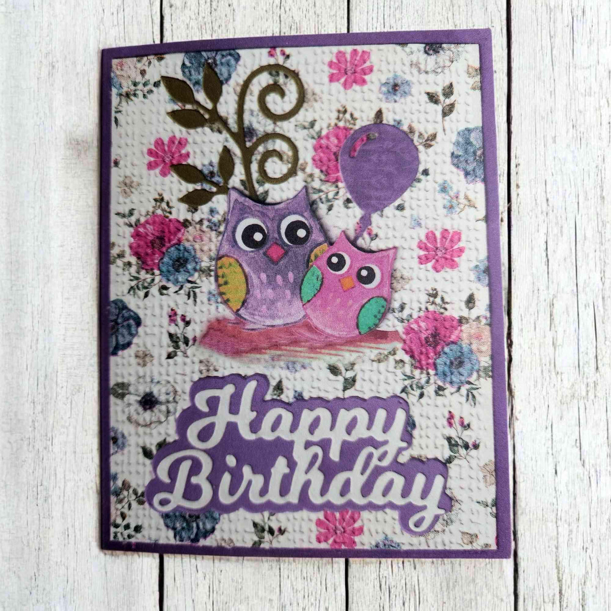 Owls Birthday Card Happy Birthday