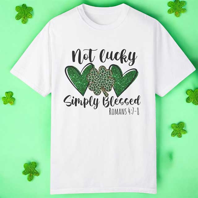 St Patricks Day T-Shirt Simply Blessed