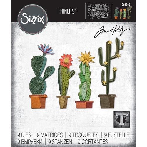 Tim Holtz Funky Cactus Dies Sizzix Thinlets