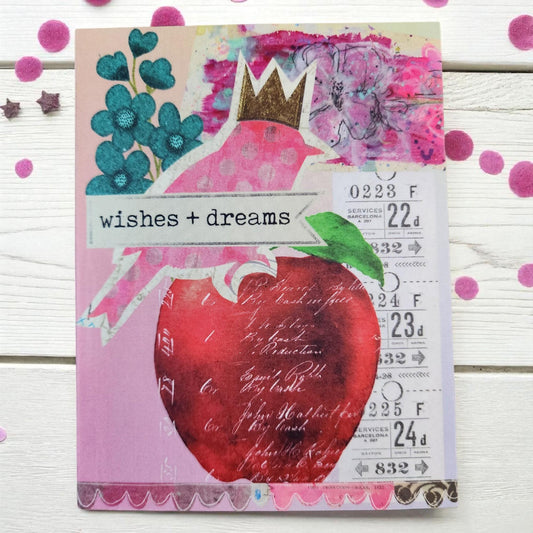 Wishes and Dreams Mixed Media Card