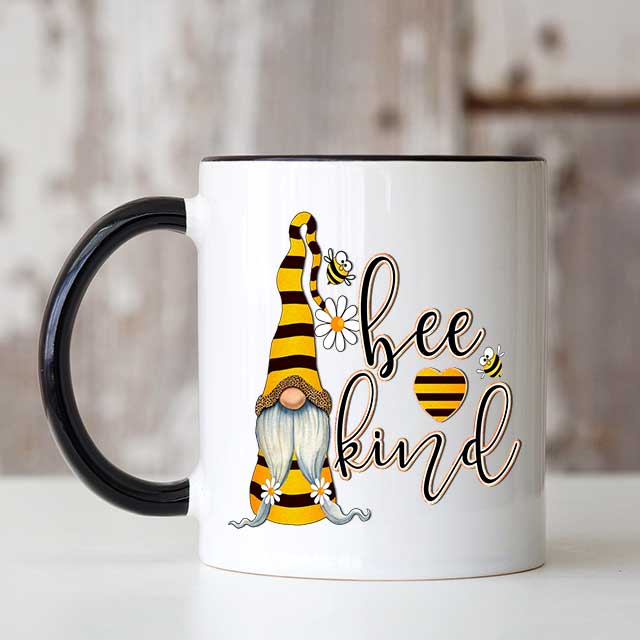 Bee Kind Gnome Ceramic Mug