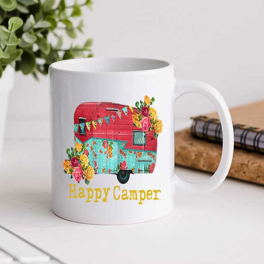 Happy Camper Vintage RV design mug