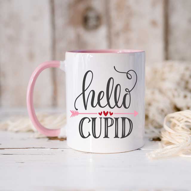 Hello Cupid Valentine Mug