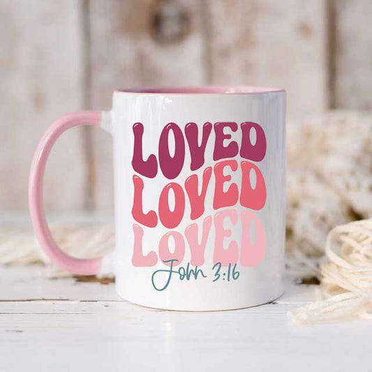 John 3:16 - Loved Valentine Mug