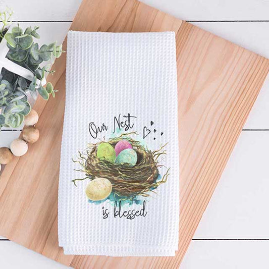 Our Nest Is Blessed Kitchen Tea Towel